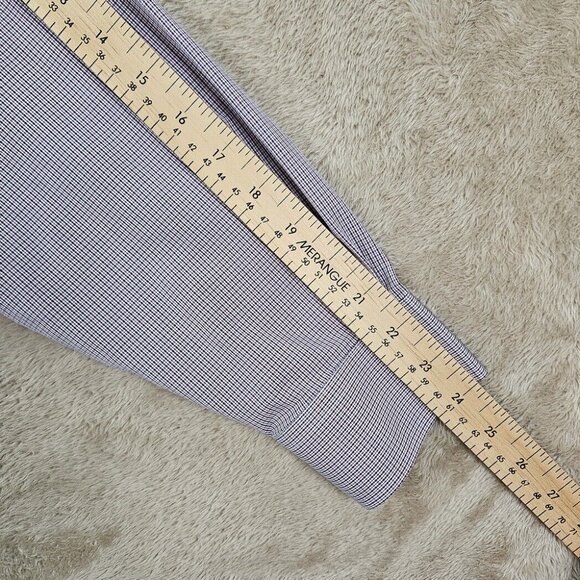 Brooks Brothers Regent Non-Iron Supima Button Up Plaid Shirt Men's Sz 16.5-34 - Picture 6 of 10